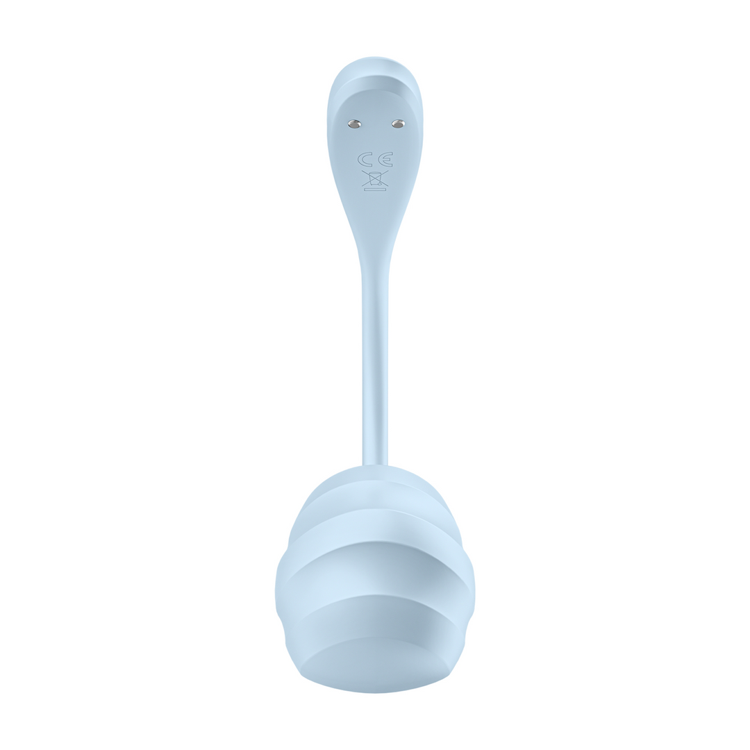 Glad Petal Connect App - Draagbare Koppel Vibrator - Lichtblauw Blau - 0