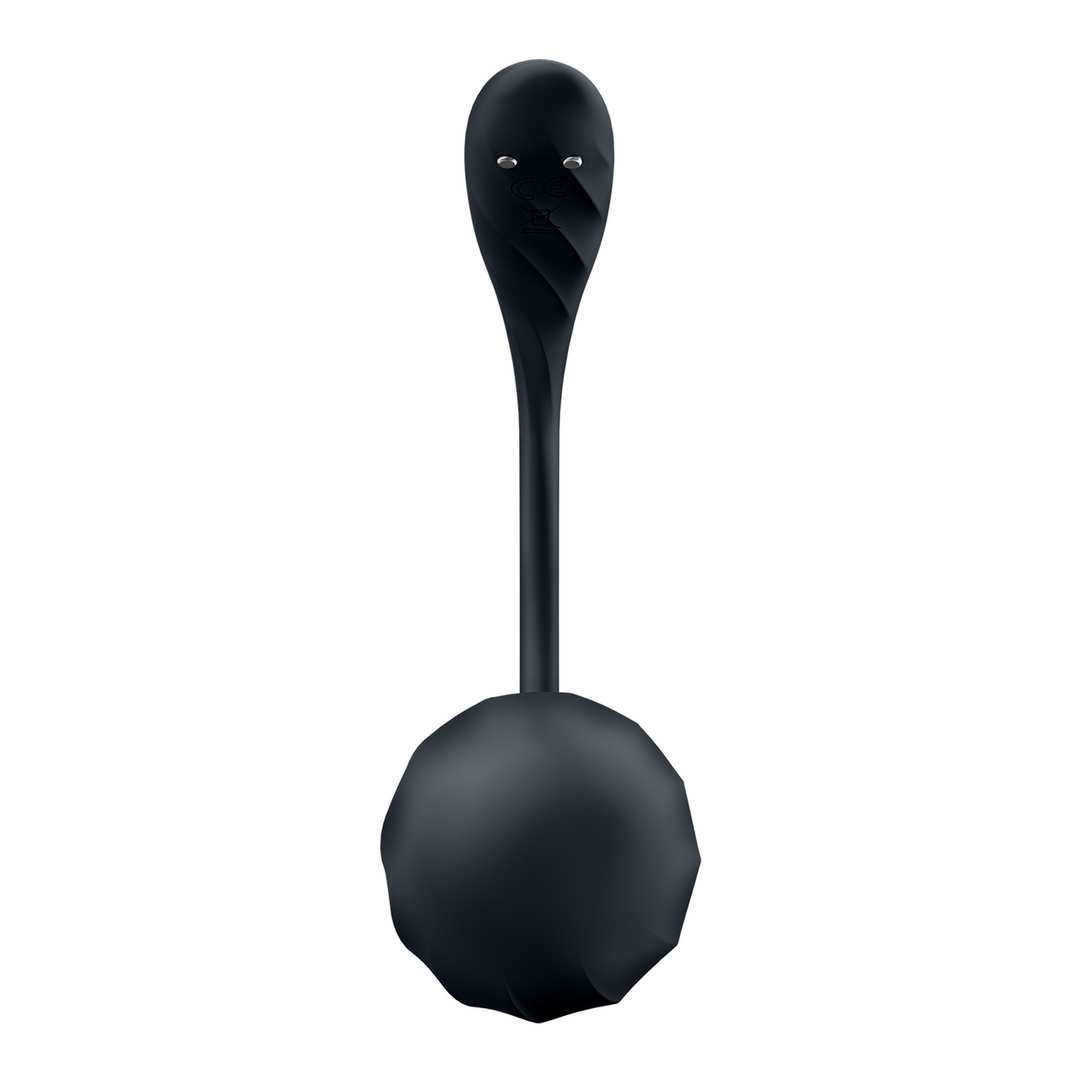 Ribbed Petal Connect App - Draagbare Koppel Vibrator - Zwart Schwarz - 4