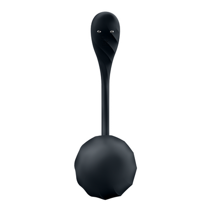 Ribbed Petal Connect App - Draagbare Koppel Vibrator - Zwart Schwarz - 4