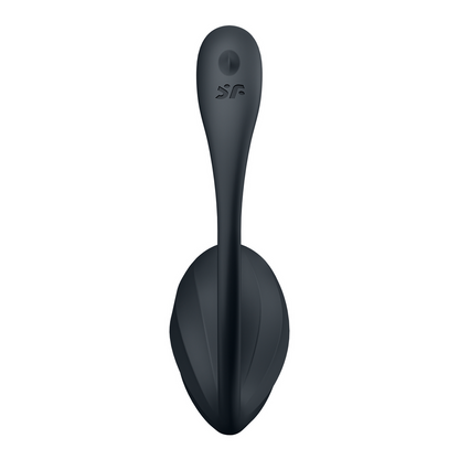 Ribbed Petal Connect App - Draagbare Koppel Vibrator - Zwart Schwarz - 3