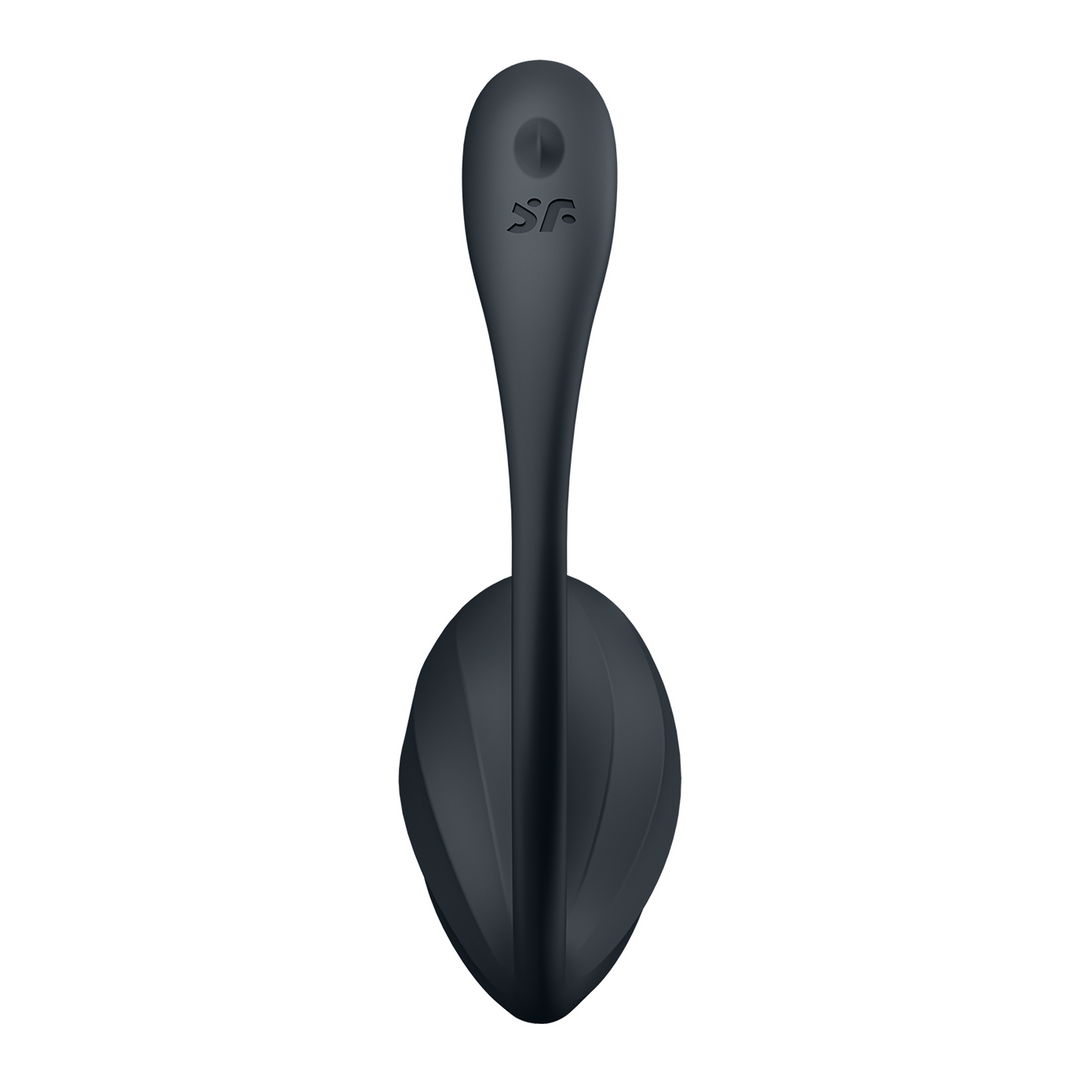 Ribbed Petal Connect App - Draagbare Koppel Vibrator - Zwart Schwarz - 0