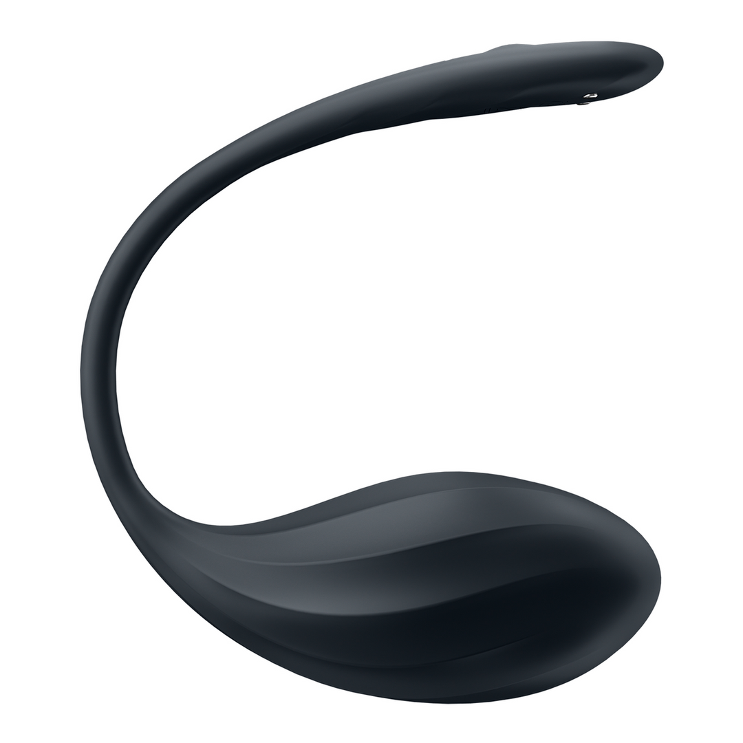 Ribbed Petal Connect App - Draagbare Koppel Vibrator - Zwart Schwarz - 5