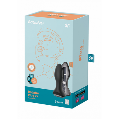 Rotar Plug 2Plus - Vibrerende Butt Plug met App - Zwart Schwarz - 2