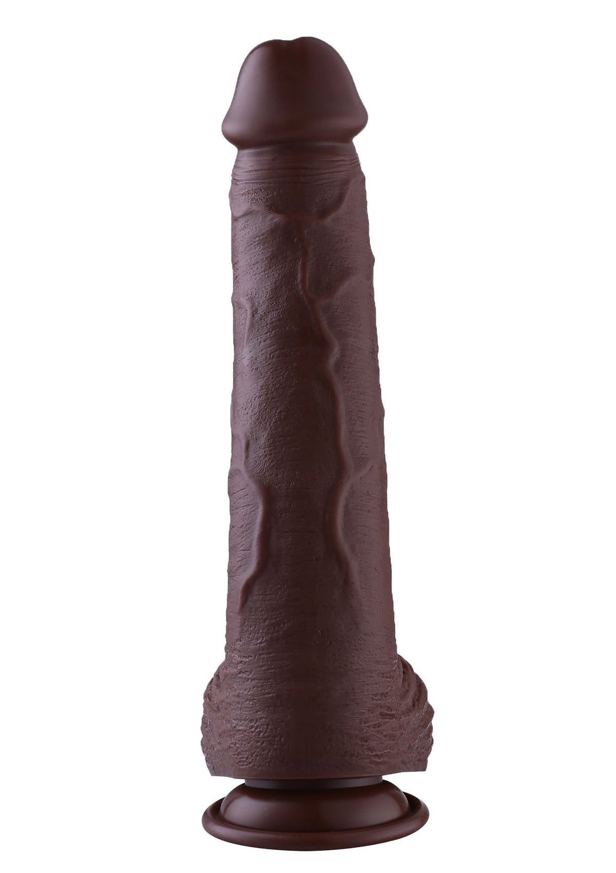 Hismith KlicLok Dildo 32 cm BROWN - 4