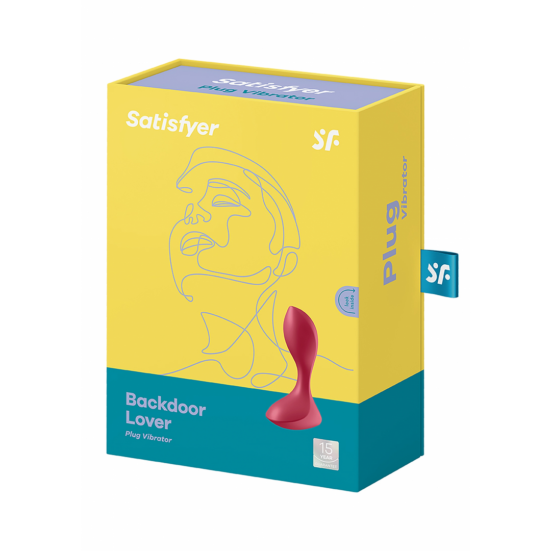 Backdoor Lover - Butt Plug Vibrator - Rood Rot - 0