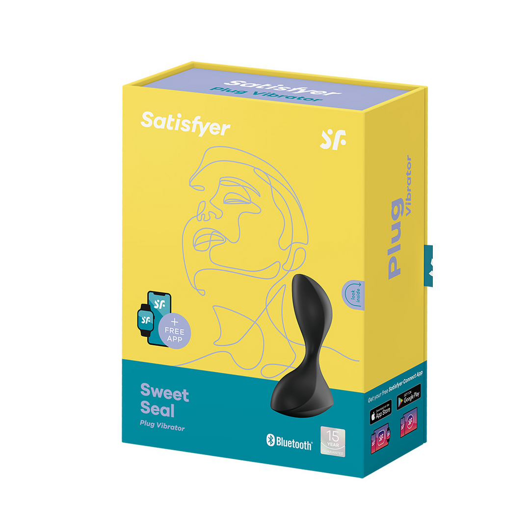 Sweet Seal - Vibrerende Butt Plug - Zwart Schwarz - 0