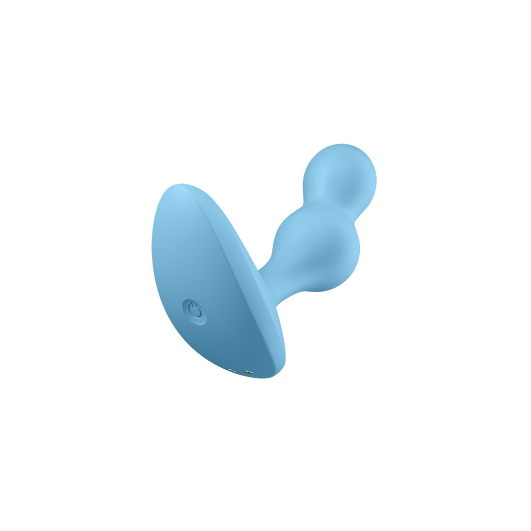 Diepe Duiker - Vibrerende Anale Plug - Lichtblauw Blau - 2