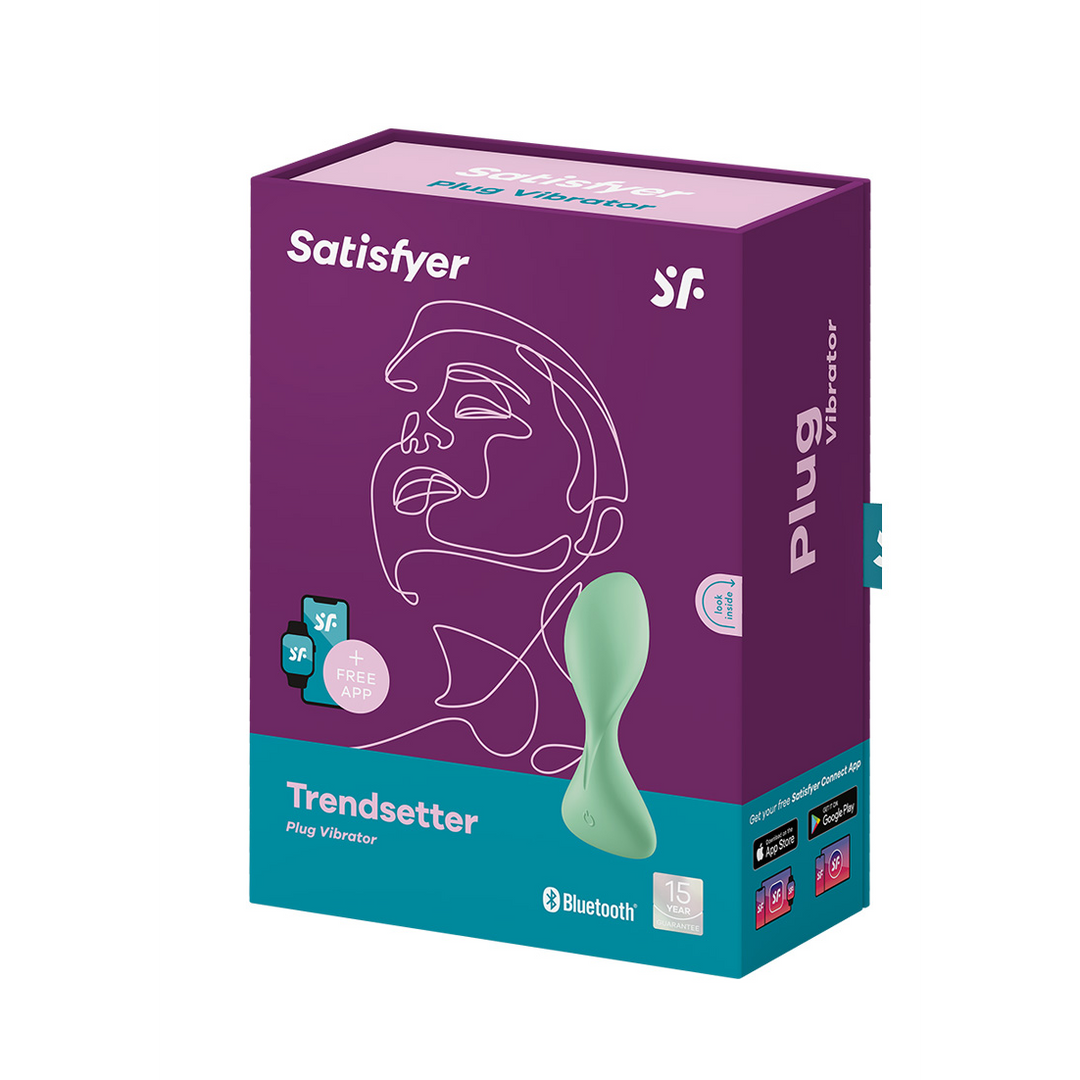 Trendsetter - Vibrerende Butt Plug - Lichtgroen Grün - 2