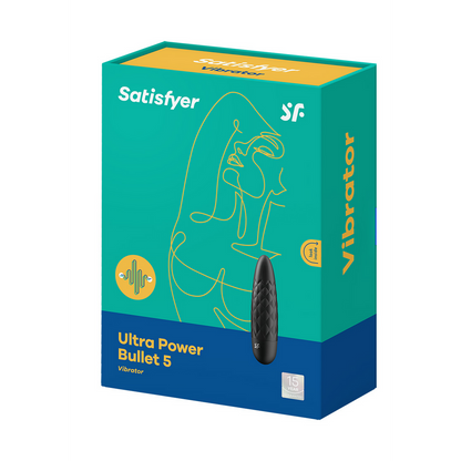 Ultra Power Bullet 5 - Vibrerende Bullet - Zwart Schwarz - 4