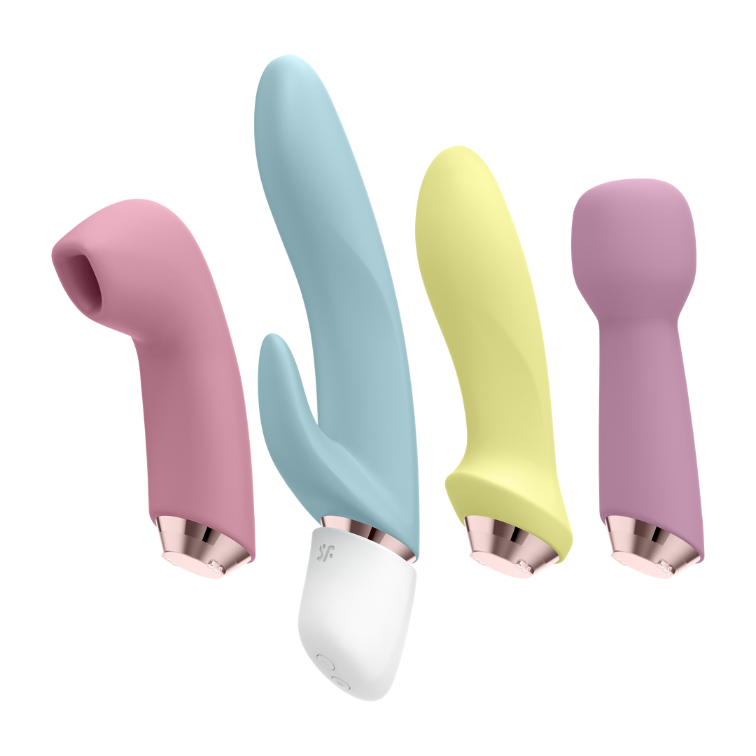 Marvelous Four - Vibrator met verschillende opzetstukken Multicolor - 4