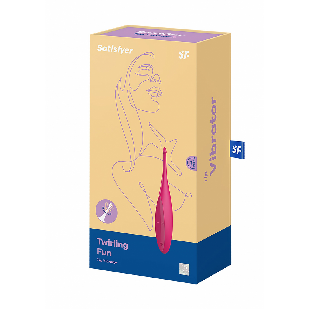 Draaiend Plezier - Tip Vibrator - Magenta Violett - 0