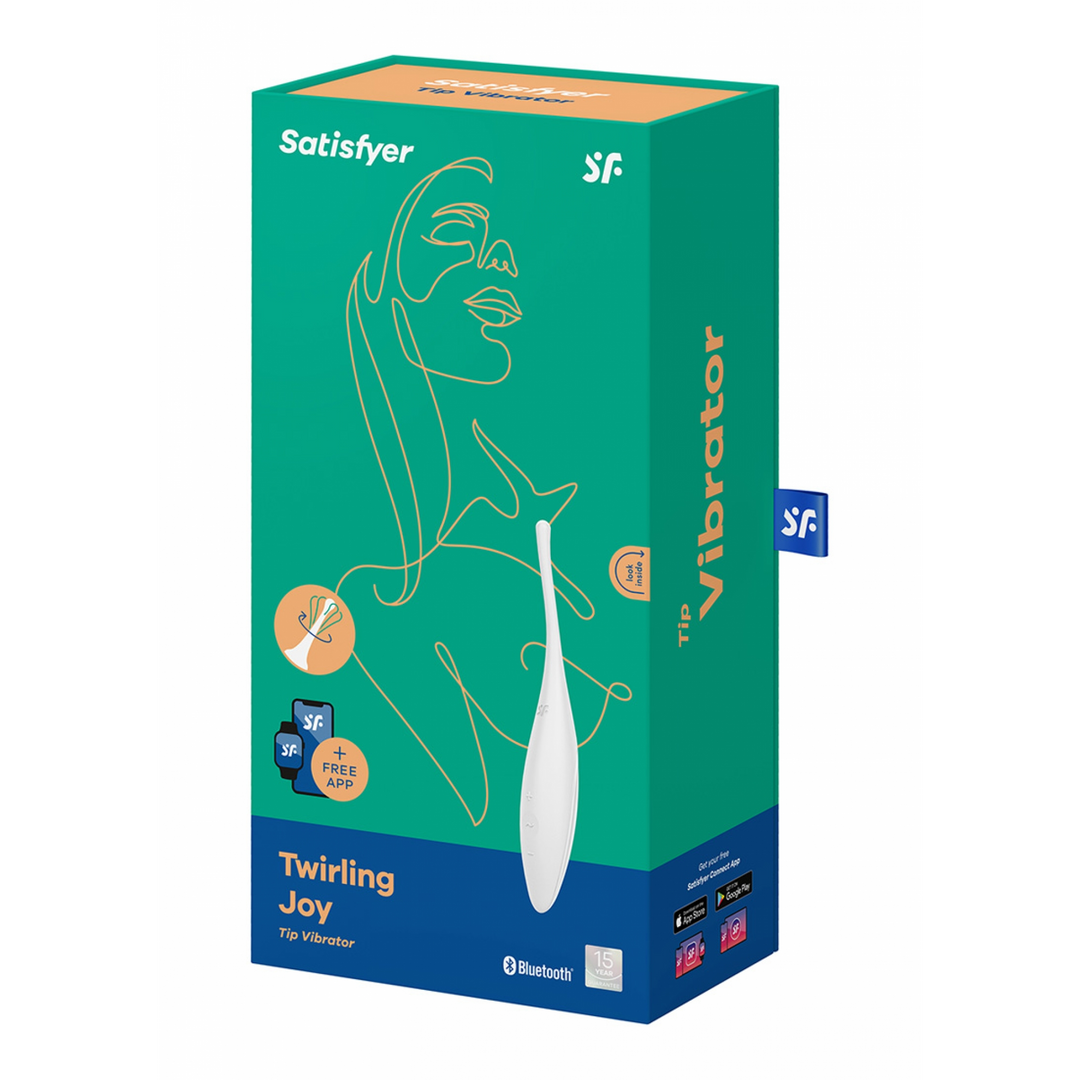 Draaiende Vreugde - Tip Vibrator - Wit Weiß - 3