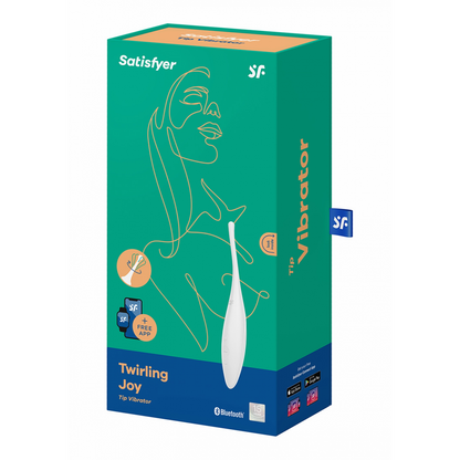 Draaiende Vreugde - Tip Vibrator - Wit Weiß - 3