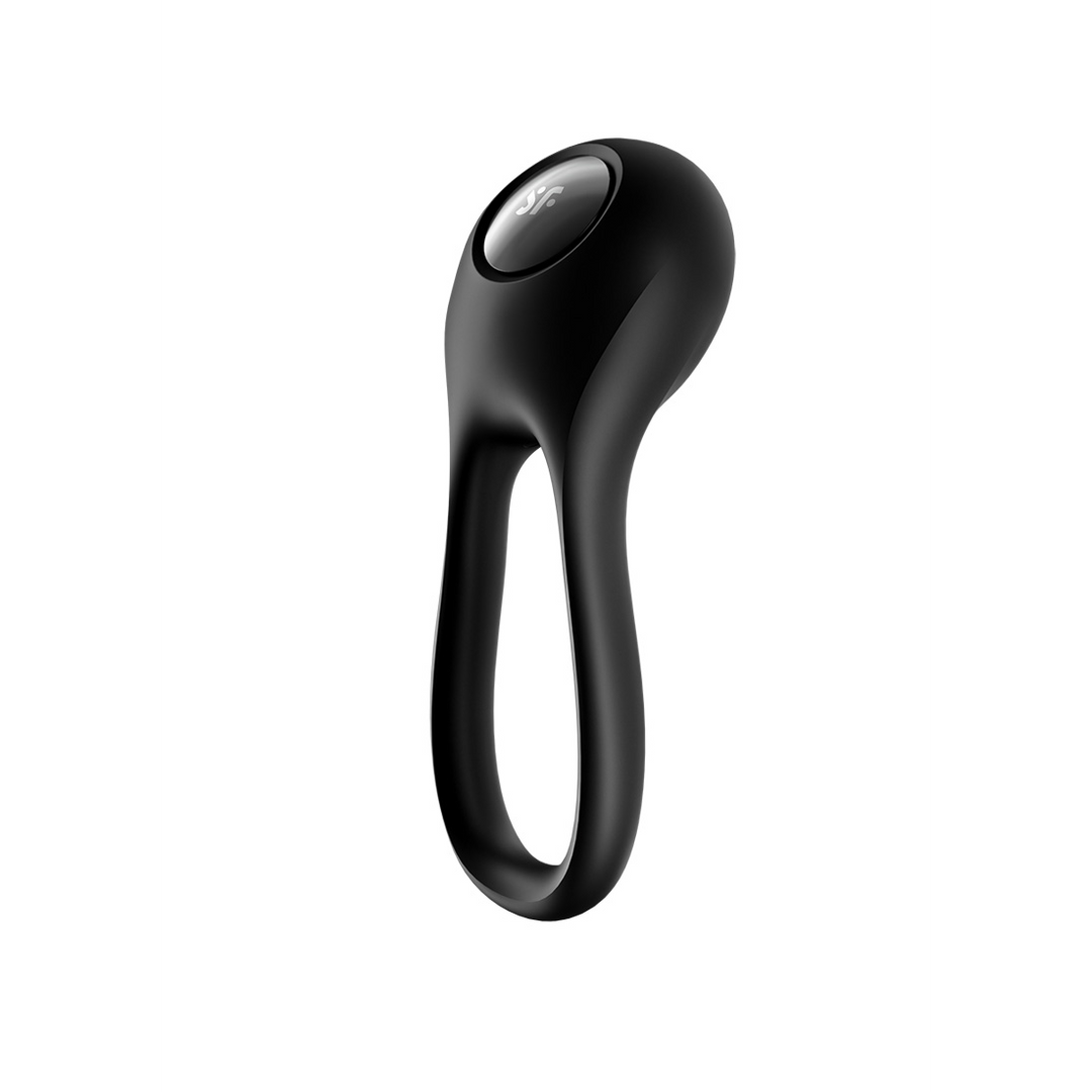 Majestic Duo - Dubbele Strap Vibrerende Cockring - Zwart Schwarz - 1