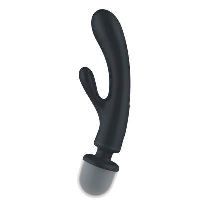 Triple Lover - Hybride Wand Vibrator - Grijs Grau - 0