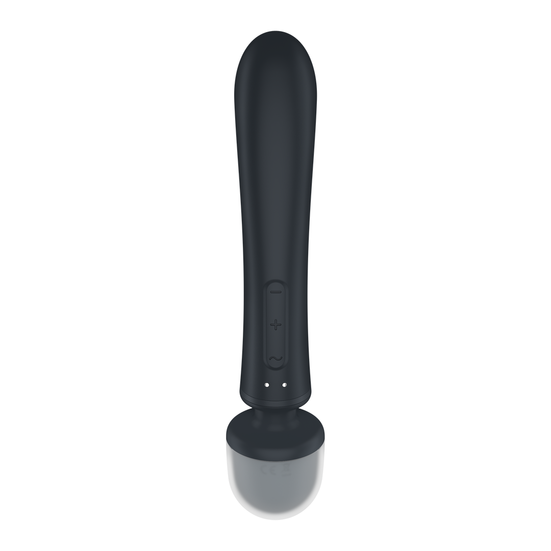 Triple Lover - Hybride Wand Vibrator - Grijs Grau - 2
