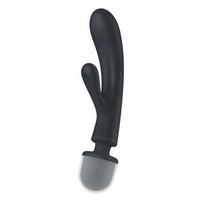 Triple Lover - Hybride Wand Vibrator - Grijs Grau - 3