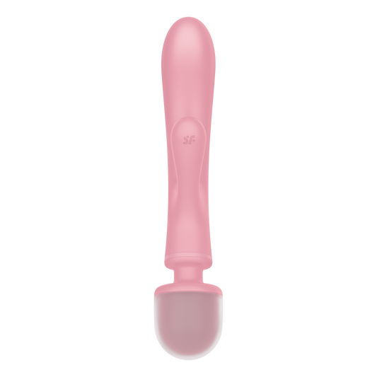 Triple Lover - Hybrid Wand Vibrator - Roze