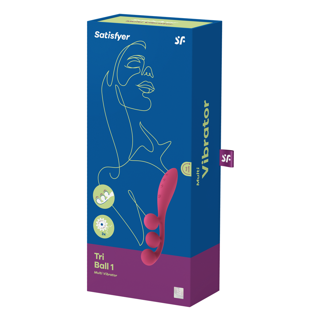 Tri Ball 1 - Multi Vibrator - Rood Rot - 1