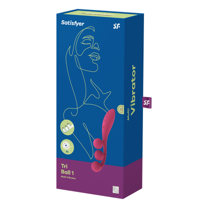 Tri Ball 1 - Multi Vibrator - Rood Rot - 1