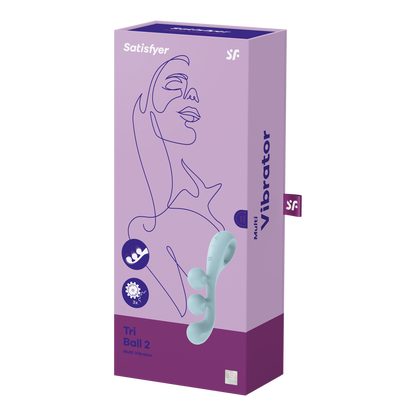 Tri Ball 2 - Multi Vibrator - Lichtblauw Blau - 2