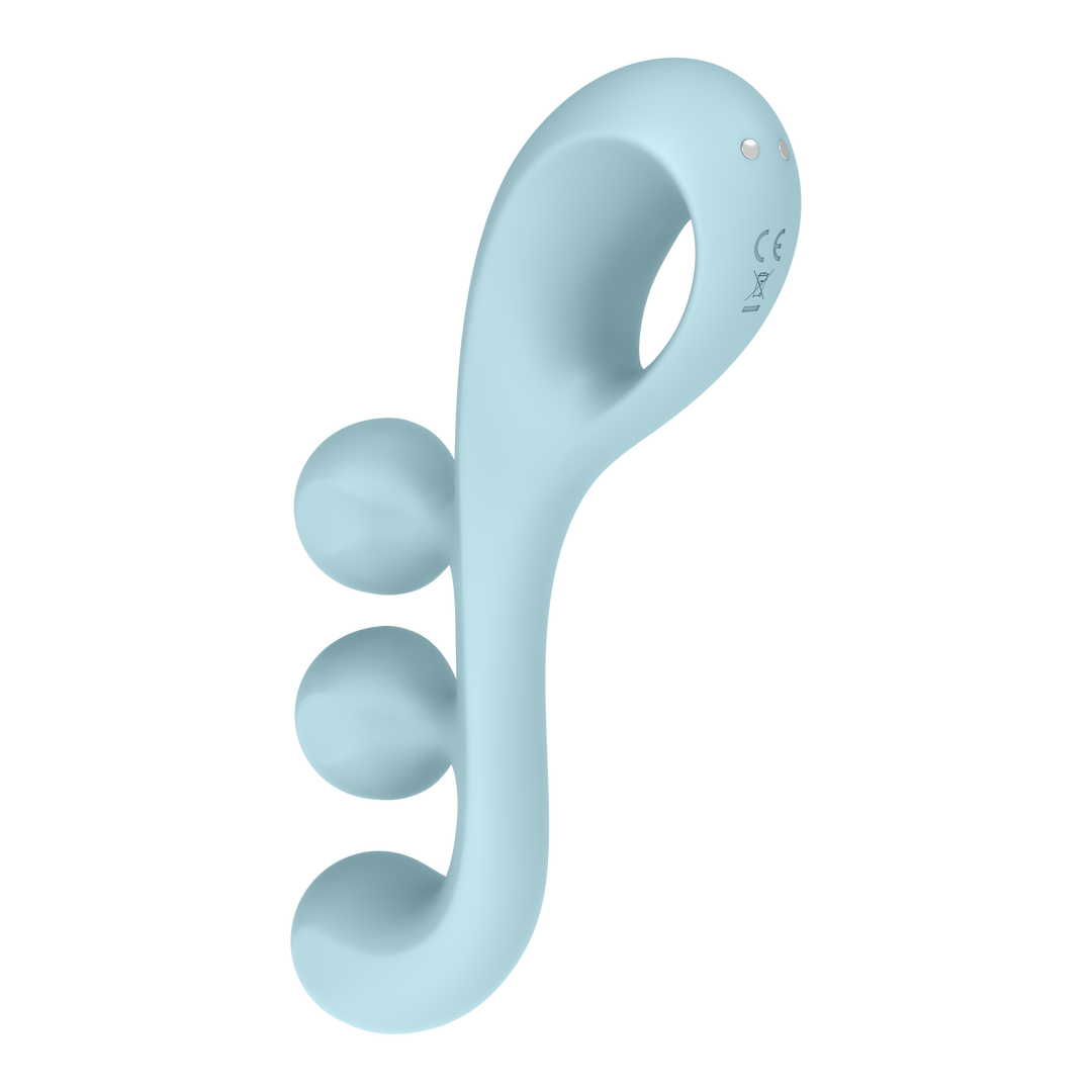 Tri Ball 2 - Multi Vibrator - Lichtblauw Blau - 0