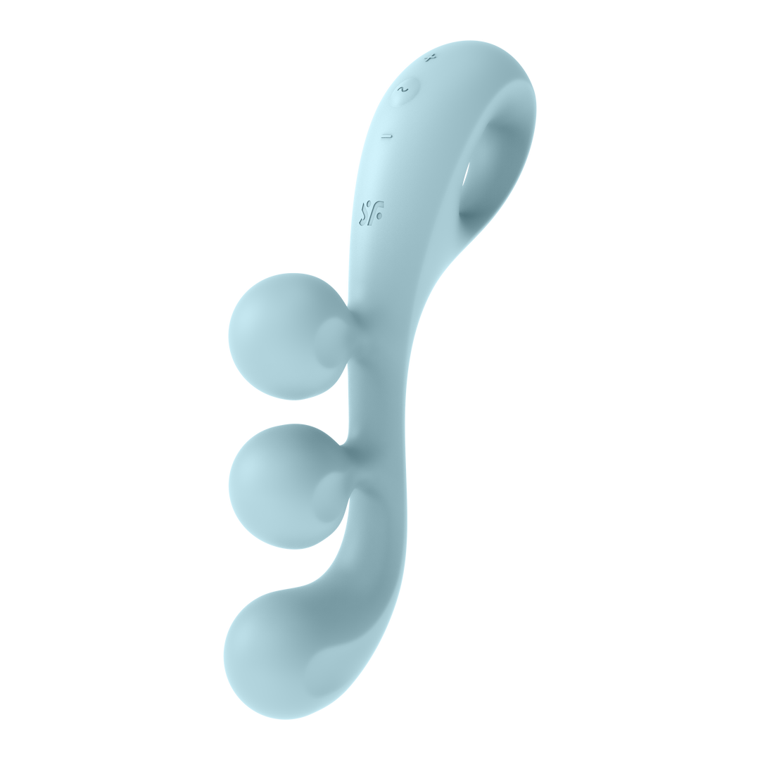 Tri Ball 2 - Multi Vibrator - Lichtblauw Blau - 3