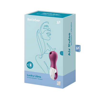 Lucky Libra - Air Pulse Stimulator en Vibration - Paars Violett - 4