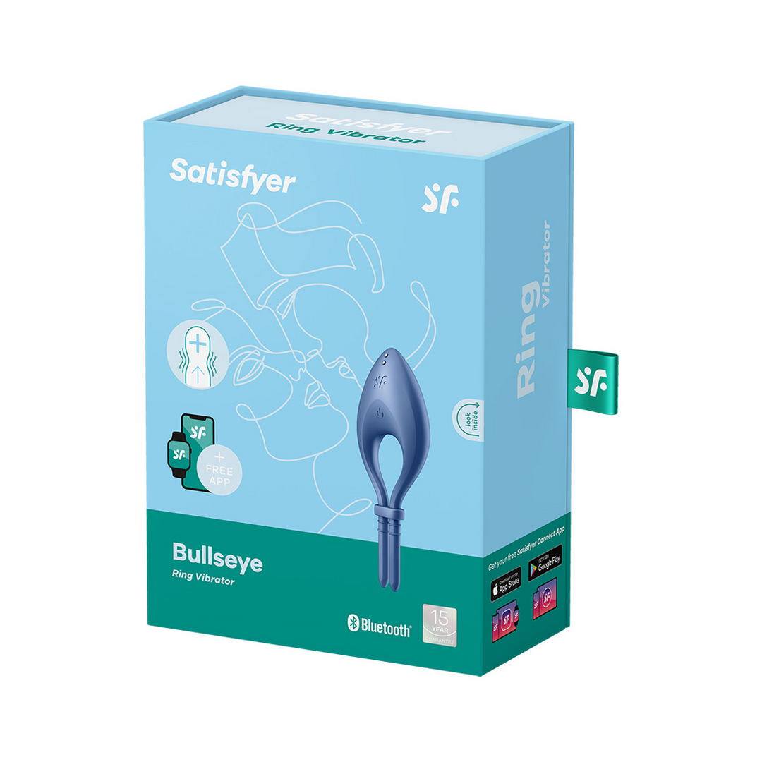 Bullseye - Vibrerende Cockring - Blauw Blau - 1