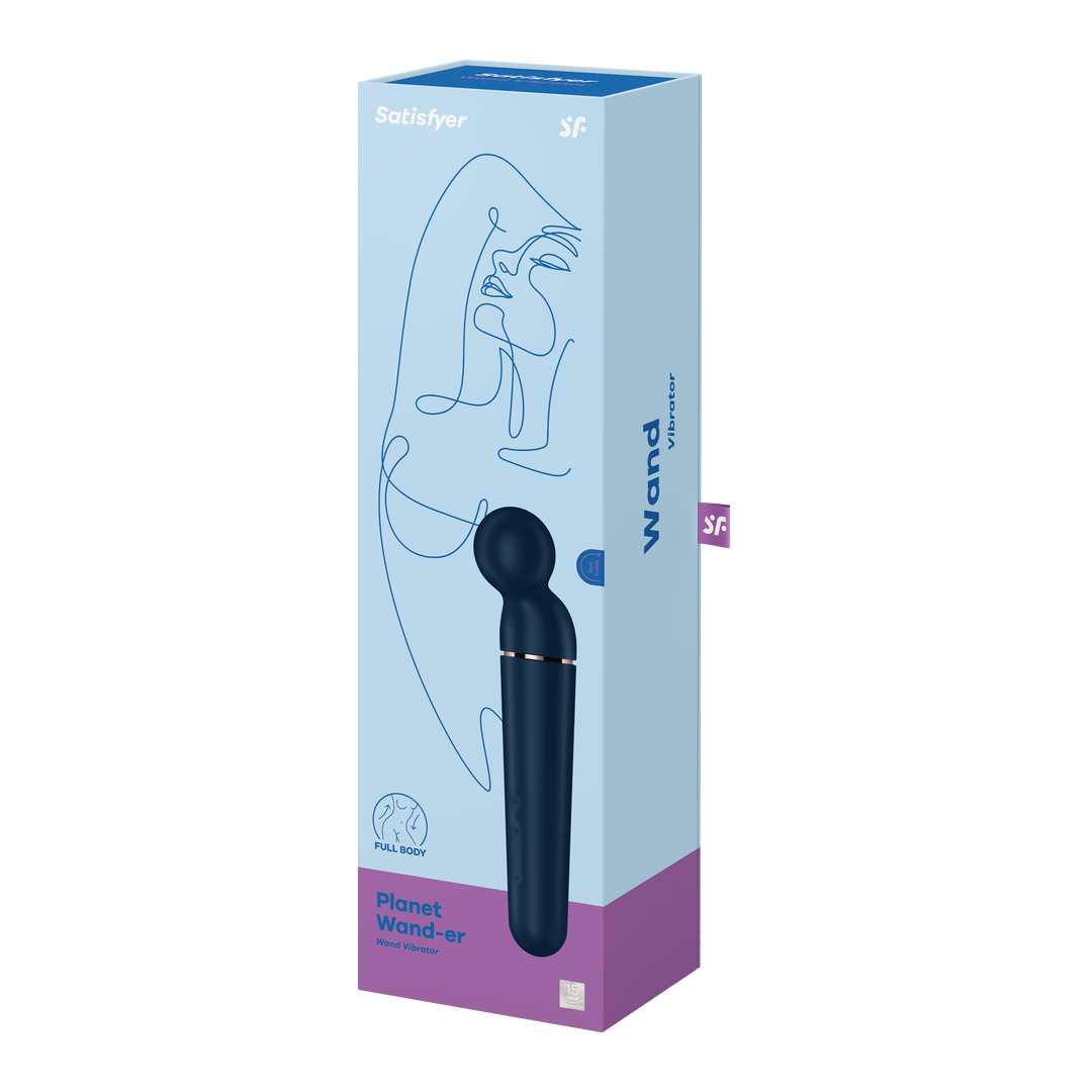 Planet Wand-er - Wand Vibrator - Blauw/Roze Goud Blau - 4
