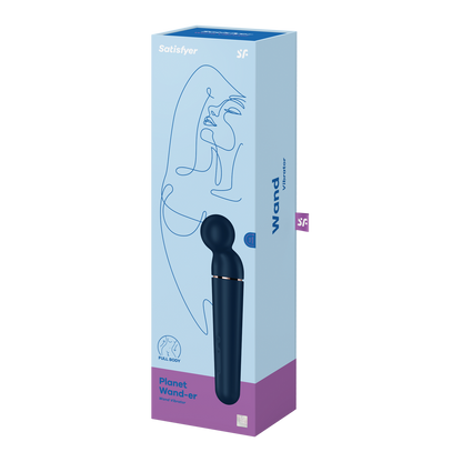 Planet Wand-er - Wand Vibrator - Blauw/Roze Goud Blau - 4