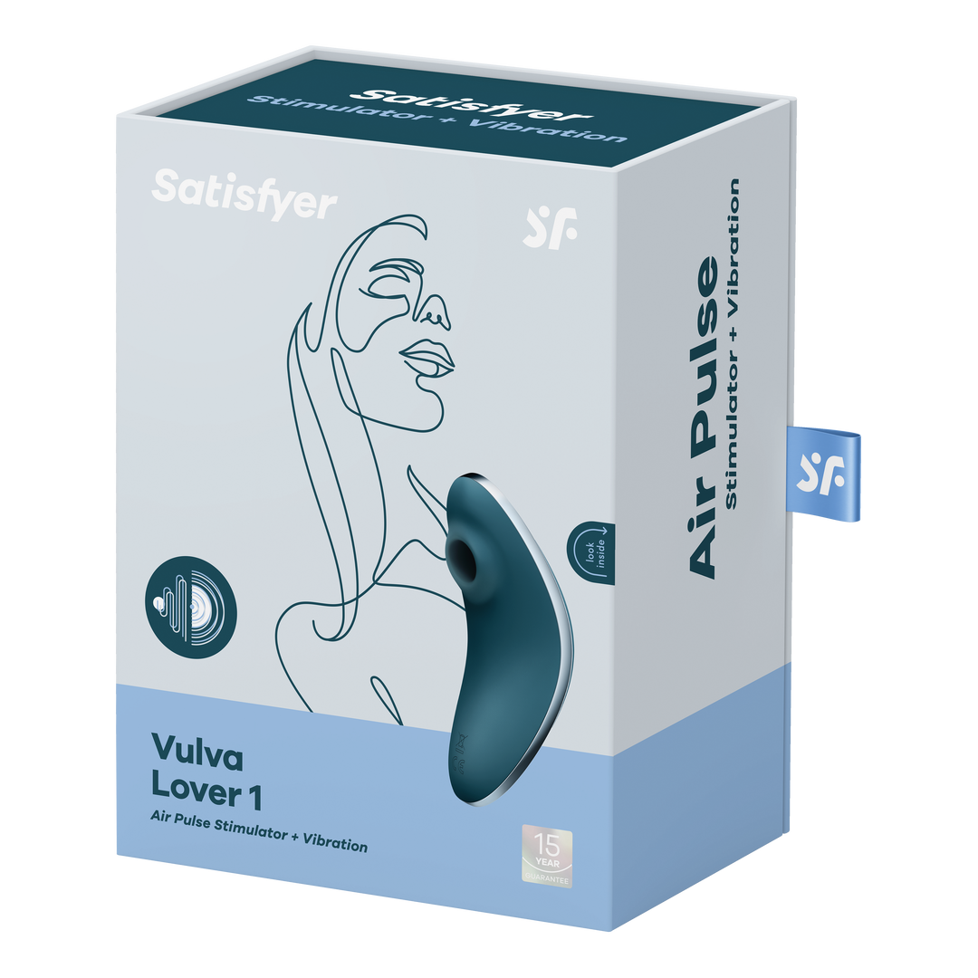 Vulva Lover 1 - Dubbele Luchtpulsvibrator - Blauw Blau - 1