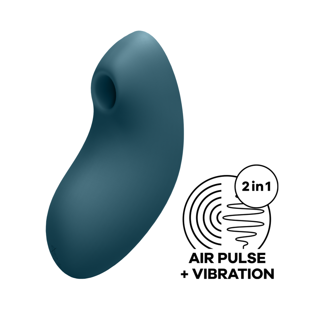 Vulva Lover 2 - Dubbele Luchtdruk Vibrator - Blauw Grün - 3