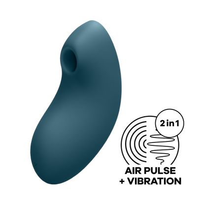 Vulva Lover 2 - Dubbele Luchtdruk Vibrator - Blauw Grün - 3