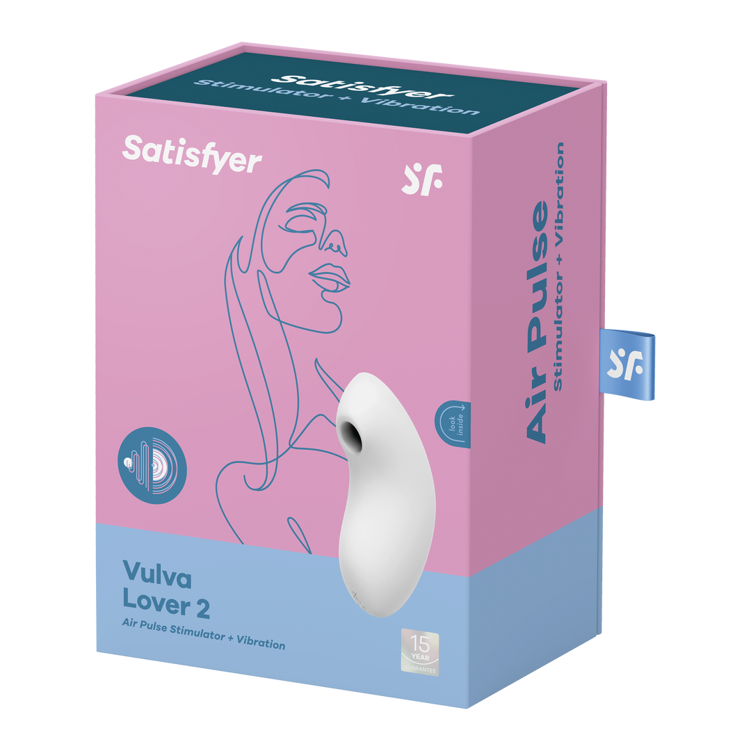 Vulva Lover 2 - Dubbele Luchtpulsvibrator - Wit Weiß - 4