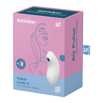 Vulva Lover 2 - Dubbele Luchtpulsvibrator - Wit Weiß - 4