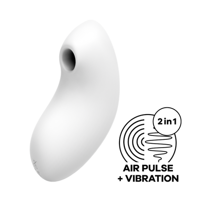 Vulva Lover 2 - Dubbele Luchtpulsvibrator - Wit Weiß - 3
