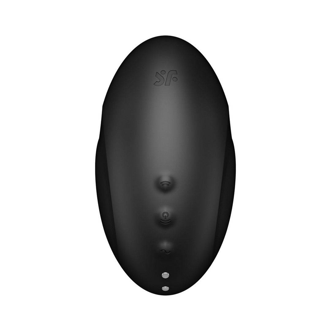 Vulva Lover 3 - Dubbele Air Pulse Vibrator - Zwart Schwarz - 3