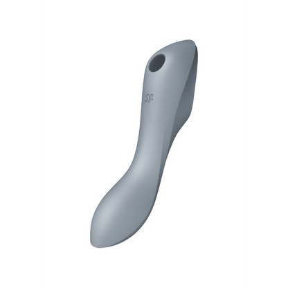 Curvy Trinity 3 - Invoegbare Air Pulse Vibrator - Blauwgrijs Grau - 0