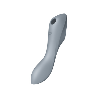 Curvy Trinity 3 - Invoegbare Air Pulse Vibrator - Blauwgrijs Grau - 1