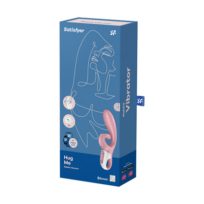 Hug Me - Rabbit Vibrator met Tongue Tip voor Clitoris Stimulatie - Roze Pink - 0