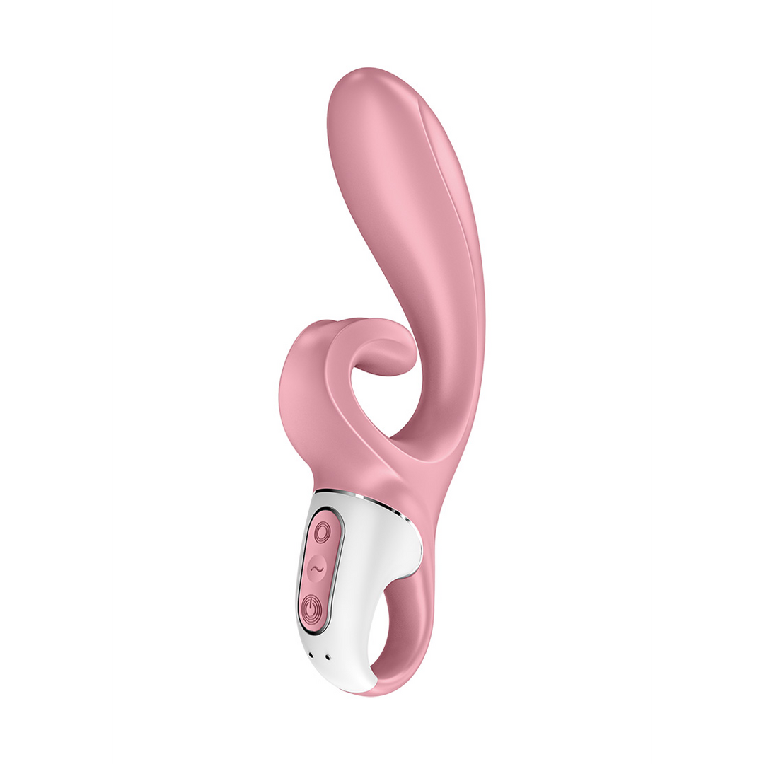 Hug Me - Rabbit Vibrator met Tongue Tip voor Clitoris Stimulatie - Roze Pink - 2