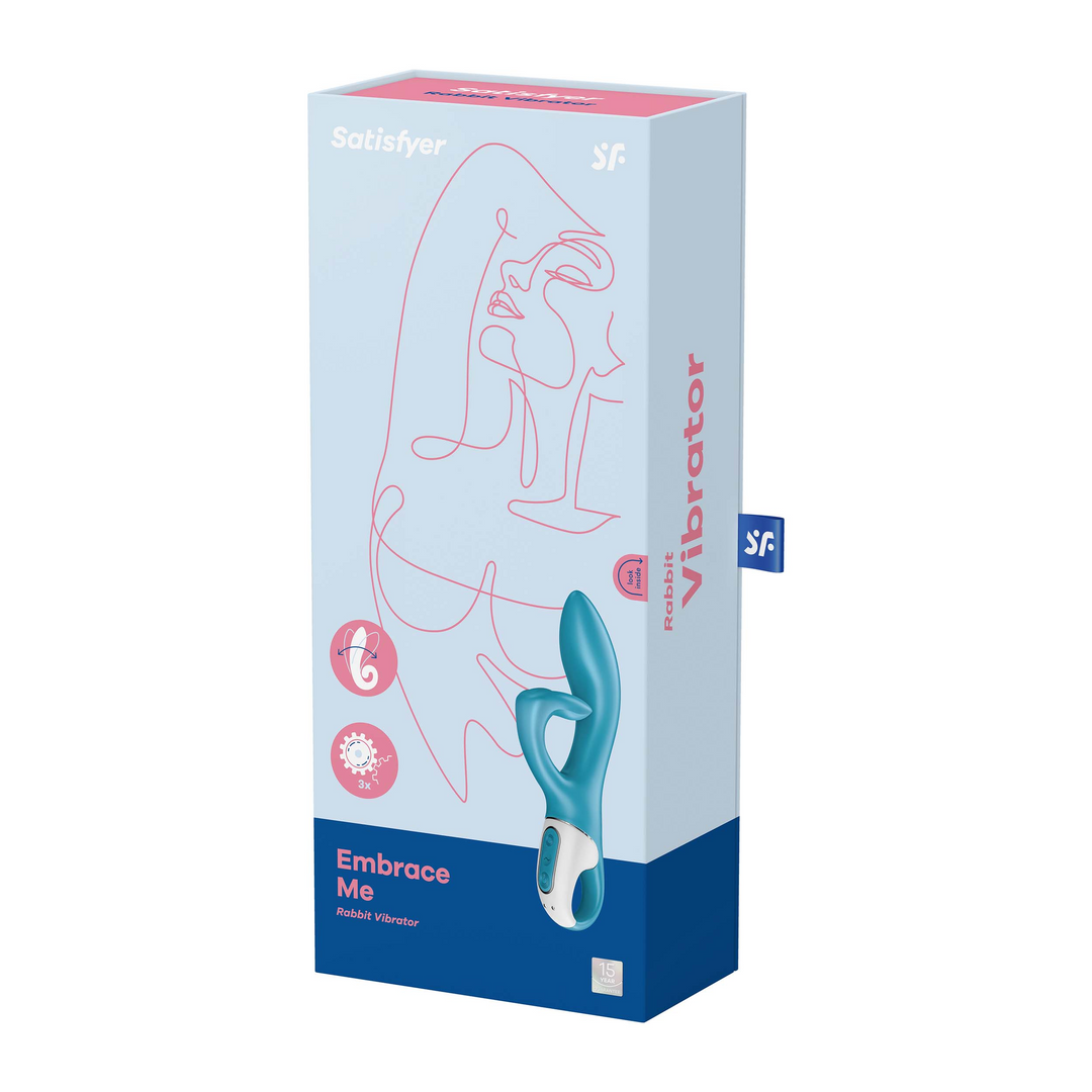 Omarm Mij - Konijnen Vibrator - Turquoise Türkis - 3