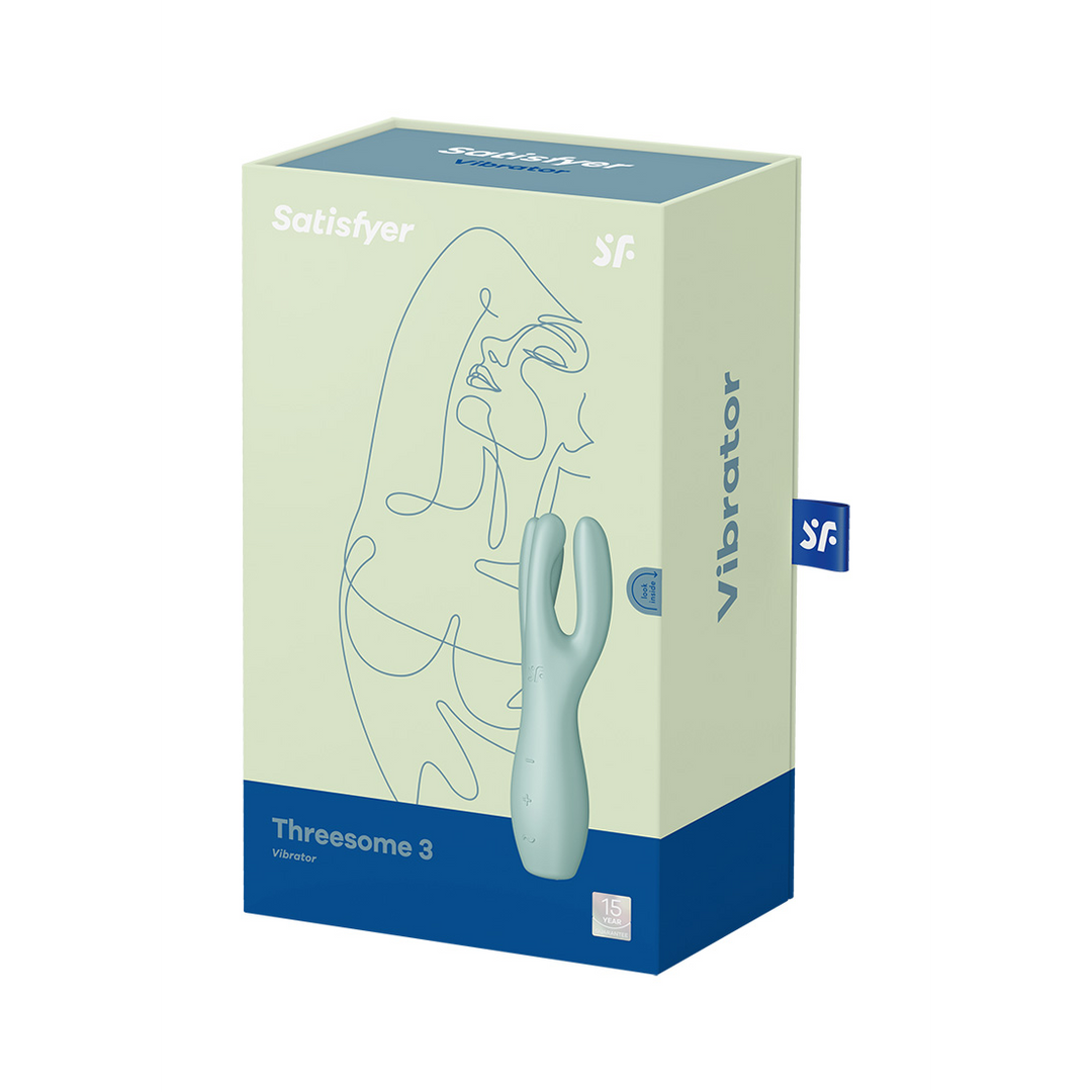 Threesome 3 - Lay-on Vibrator - Mint Grün - 2