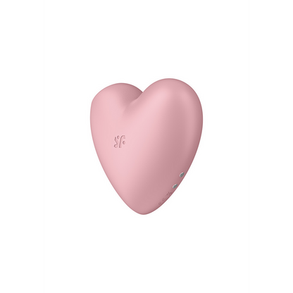 Cutie Heart - Air Pulse Stimulator en Vibratie - Licht Rood Pink - 3