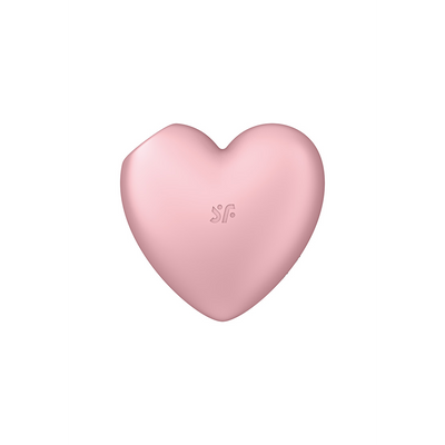 Cutie Heart - Air Pulse Stimulator en Vibratie - Licht Rood Pink - 2