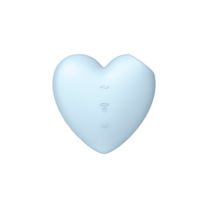 Cutie Heart - Air Pulse Stimulator en Vibratie - Blauw Blau - 4