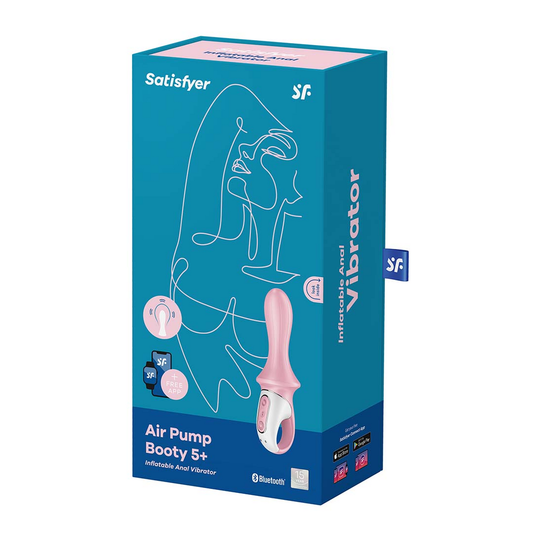 Luchtpomp Booty 5 - Opblaasbare Butt Plug - Rood Pink - 3