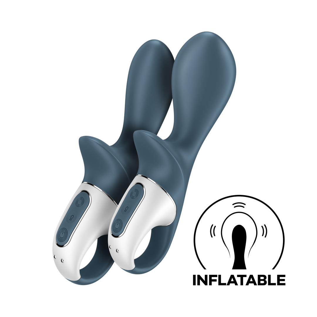 Luchtpomp Booty 2 - Opblaasbare Buttplug - Donkergrijs Grau - 5