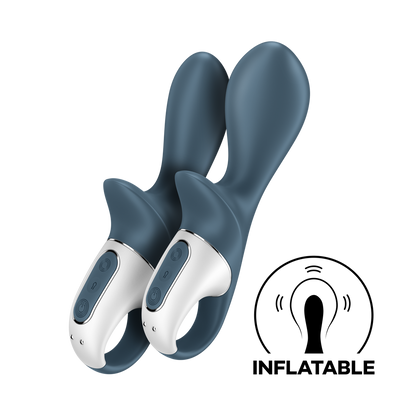 Luchtpomp Booty 2 - Opblaasbare Buttplug - Donkergrijs Grau - 5